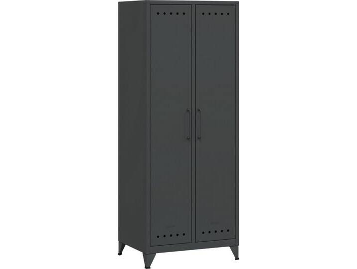 Bisley Aktenschrank Fern Maxi Kleiderschrank in Anthrazitgrau - Maße: H 180 x B 70 x T 51 cm, grau, Anthrazitgrau Bisley Aktenschrank Fern Maxi Kleiderschrank in Anthrazitgrau - Maße: H 180 x B 70 x T 51 cm, grau, Anthrazitgrau von OTTO