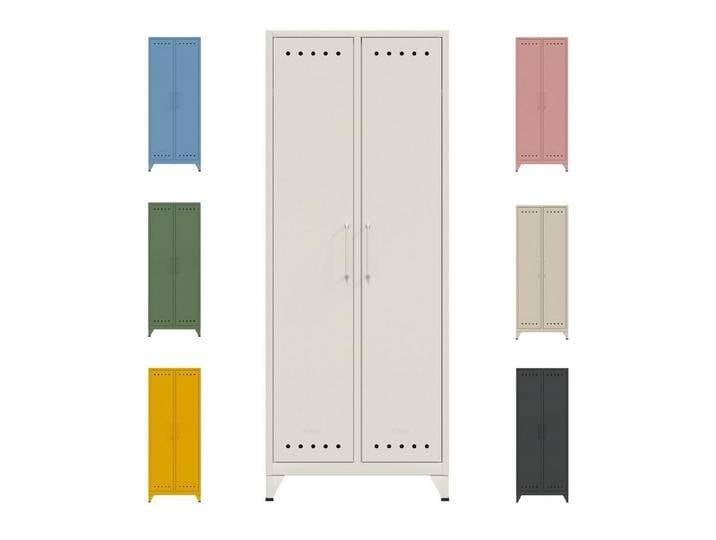 Bisley Aktenschrank Fern Maxi Kleiderschrank in Lichtgrau - Maße: H 180 x B 70 x T 51 cm, grau, Lichtgrau von OTTO