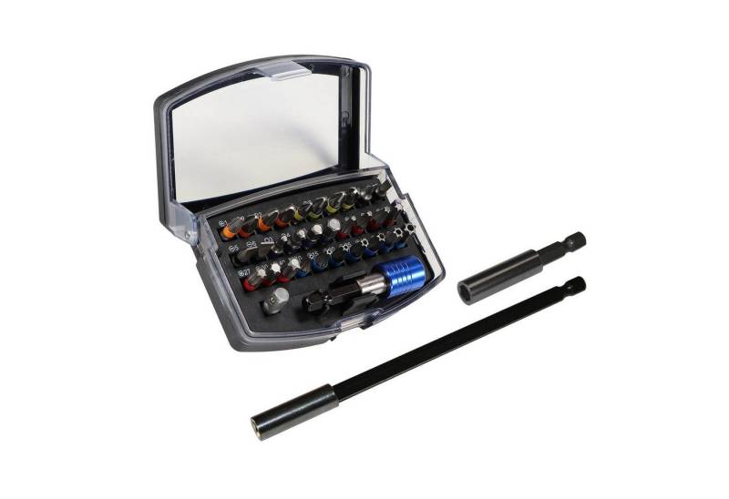 peveha24 Bit-Set Bitsatz S2 Stahl Box mit Gürtelclip + Magnet Bithalter Set 60mm 150mm von Peveha24