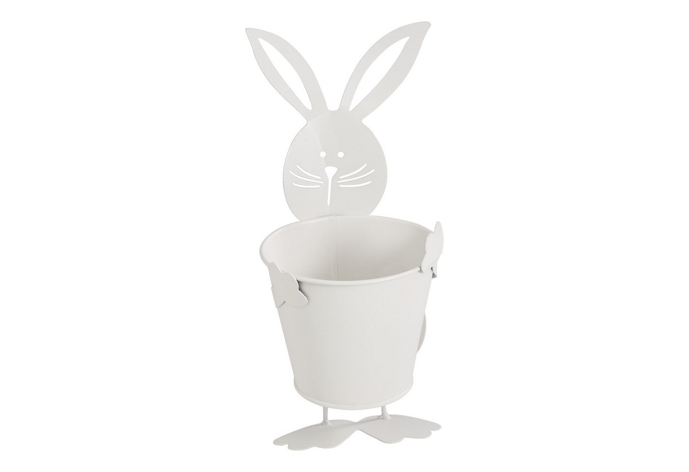 Blumentopf Metall Topf - Hase, 13 cm x 12 cm x 19 cm von OTTO