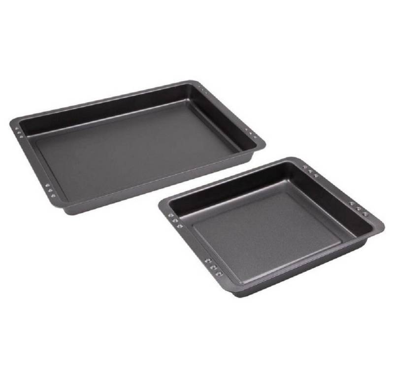 CHG Bräter c, h, g Backformen-Set, 2-tlg., EasyOven, 28,5 x 23 x 4cm und 42x 29x, Edelstahl (2-tlg Backformen-Set) von CHG