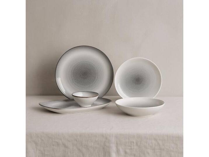Bricard Geschirr-Set Tafelgeschirr, Porzellan, spülmaschinenfest 25-tlg., 6 Personen, Mikrowellen geeignet, grau Bricard Geschirr-Set Tafelgeschirr, Porzellan, spülmaschinenfest 25-tlg., 6 Personen, Mikrowellen geeignet, grau von OTTO