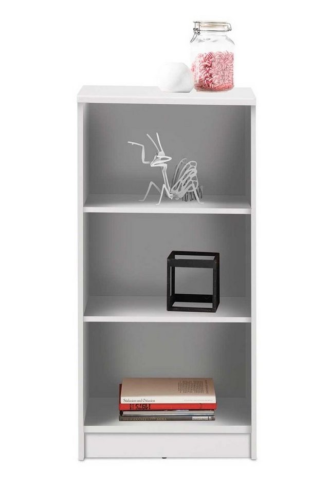 Bücherregal OPTIMUS, Weiß, B 54 cm x H 111 cm, 2 Einlegeböden von OTTO