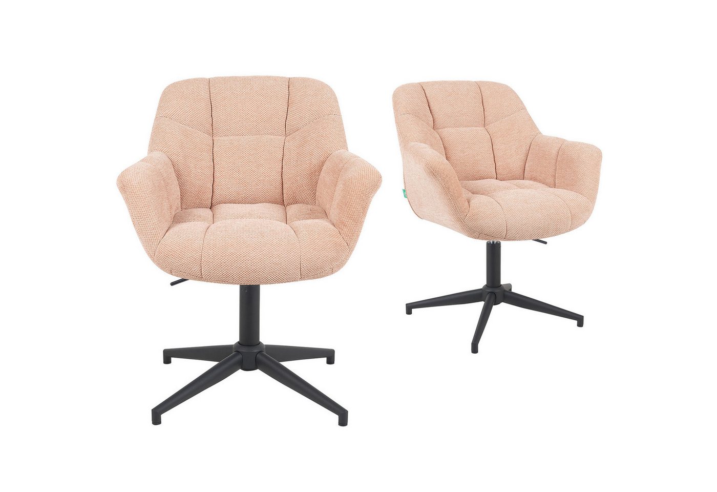 DUBI Möbel Bürostuhl Mika-Nala 2er-Set, 2er-Set von DUBI Möbel