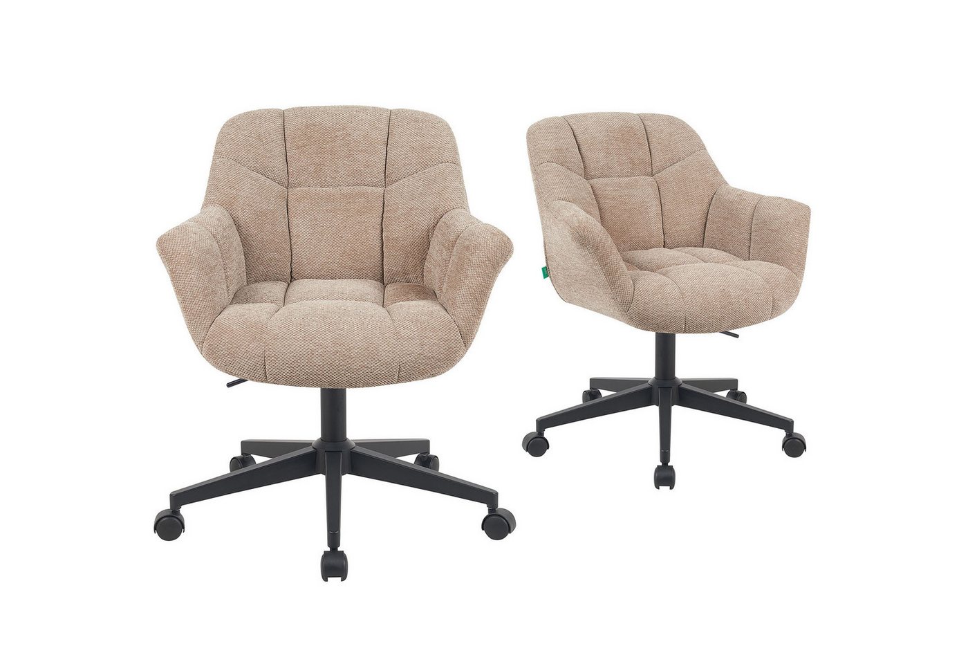DUBI Möbel Bürostuhl Mika-Nuri 2er-Set, 2er-Set von DUBI Möbel
