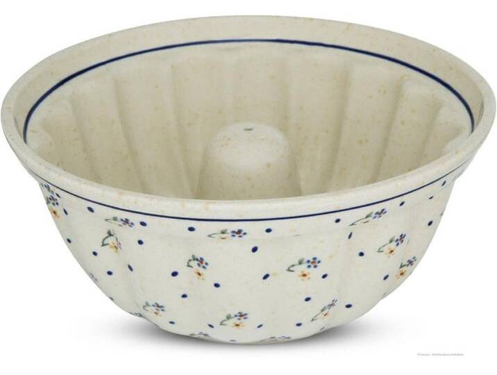 Bunzlauer Keramik Backform Gugelhupf Backform Rührkuchen rund 2 Liter Dekor 111, gelb von OTTO