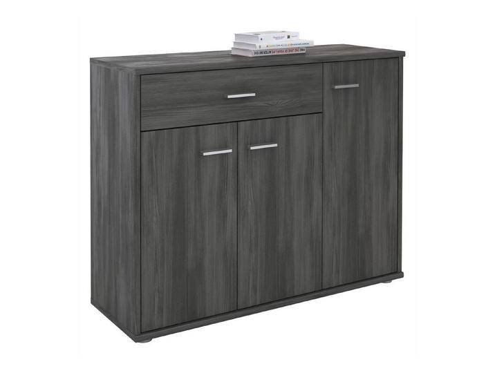 CARO-Möbel Kommode ESTELLE, Sideboard ESTELLE Mehrzweckschrank, 3 Türen und 1 Schublade, 88 cm bre, grau weiß, Esche grau CARO-Möbel Kommode ESTELLE, Sideboard ESTELLE Mehrzweckschrank, 3 Türen und 1 Schublade, 88 cm bre, grau weiß, Esche grau von OTTO