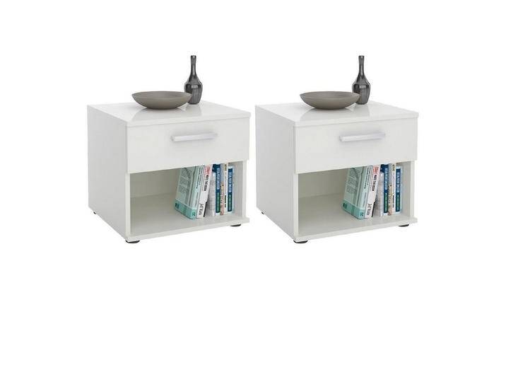 CARO-Möbel Nachtkommode MARY, Nachttisch Nachtschrank Nchtkommode 2er Set Kommode Schubladenkommode, weiß, weiß CARO-Möbel Nachtkommode MARY, Nachttisch Nachtschrank Nchtkommode 2er Set Kommode Schubladenkommode, weiß, weiß von OTTO