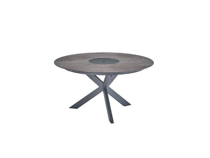 CASA DOMA Gartentisch Rosano, Gartentisch, Edelstahl, Ø 138 cm, HPL, grau, mit Flaschenkühler, Chromix bronze CASA DOMA Gartentisch Rosano, Gartentisch, Edelstahl, Ø 138 cm, HPL, grau, mit Flaschenkühler, Chromix bronze von OTTO