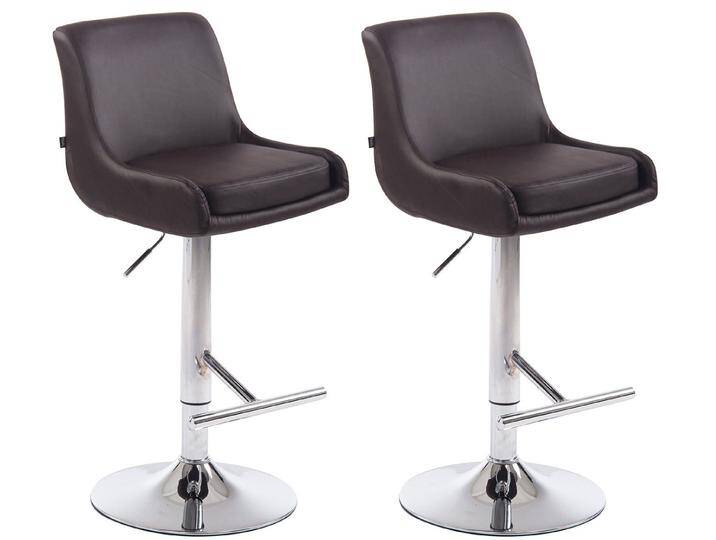 CLP Barhocker 2er Set Barhocker Club Kunstleder chrom, braun CLP Barhocker 2er Set Barhocker Club Kunstleder chrom, braun von OTTO