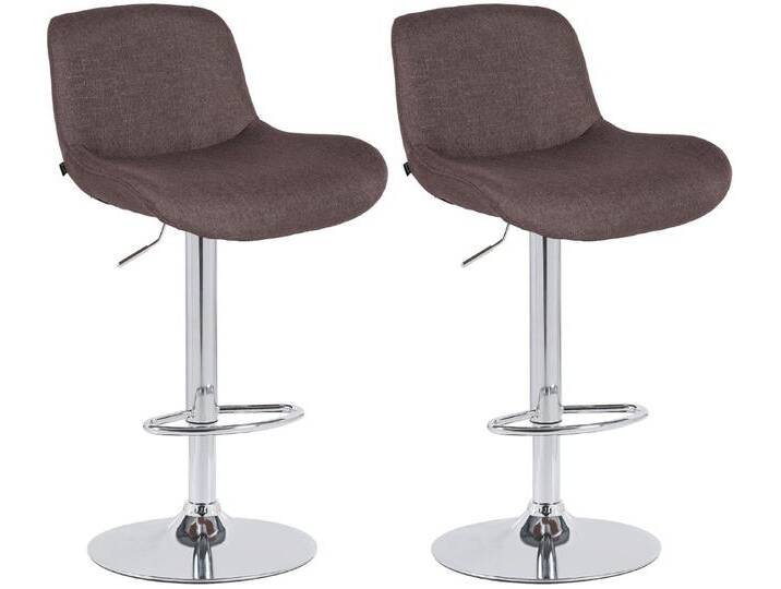 CLP Bistrostuhl 2er Set Barhocker Solon Chrom, Dunkelgrau CLP Bistrostuhl 2er Set Barhocker Solon Chrom, Dunkelgrau von OTTO