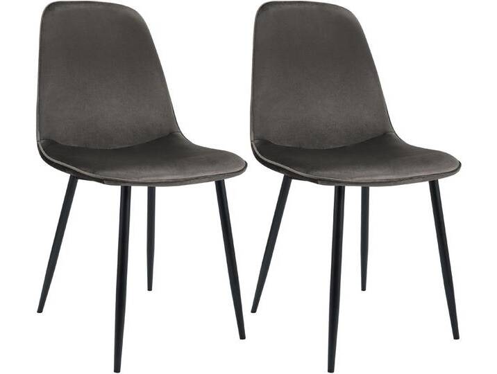 CLP Esszimmerstuhl (2er Set, 2 St), anthrazit von OTTO