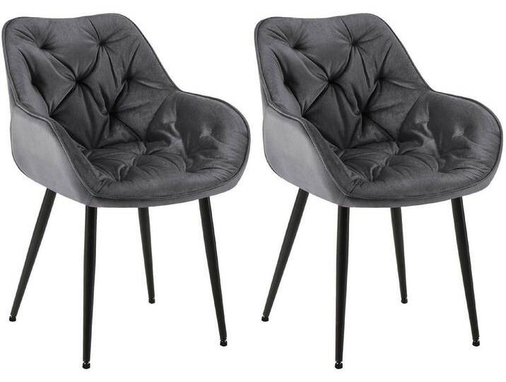 CLP Esszimmerstuhl 2er Set Stuhl Tanna Samt CLP Esszimmerstuhl 2er Set Stuhl Tanna Samt von OTTO