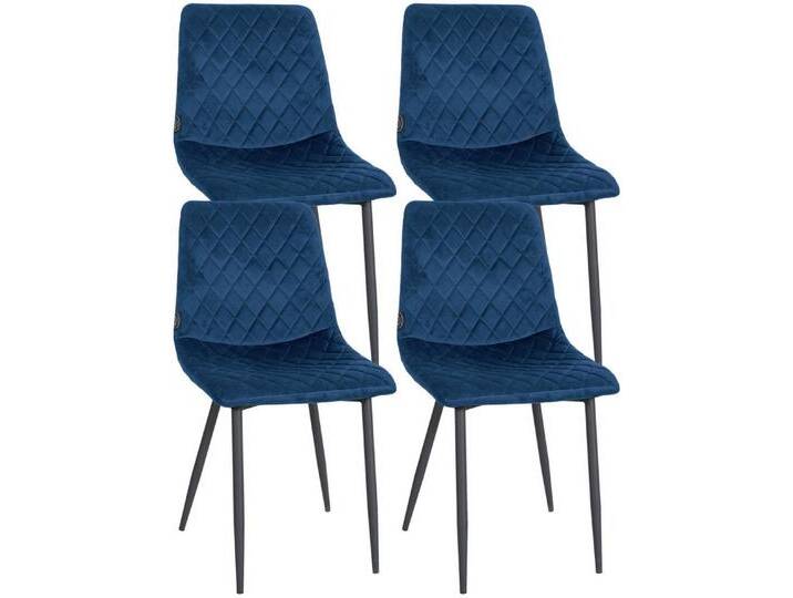 CLP Esszimmerstuhl 4er Set Stühle Telde Samt, creme von OTTO