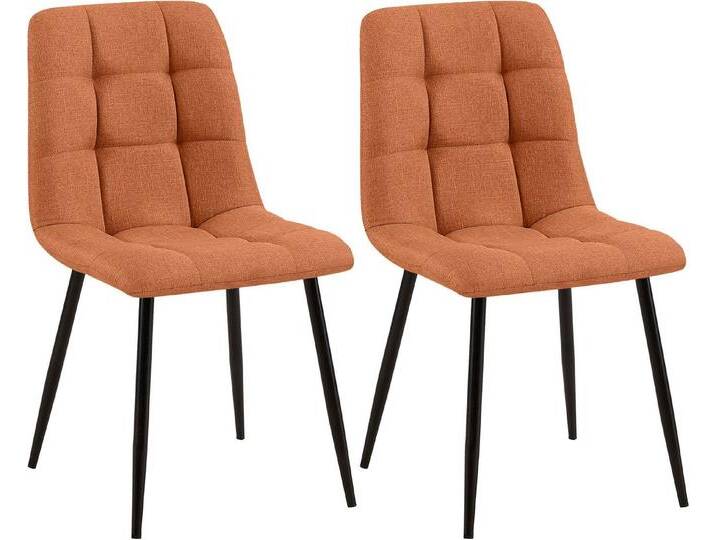CLP Esszimmerstuhl Tilde (2er Set), mit Rückenlehne, bis 150 kg, orange, orange von OTTO