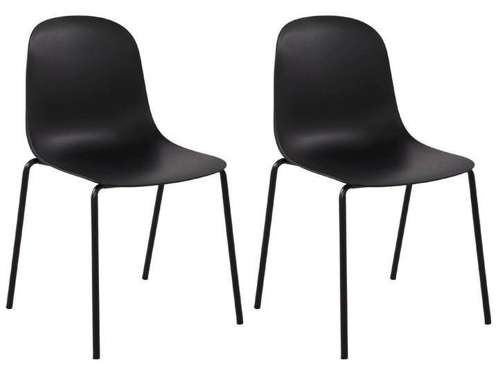 CLP Gartenstuhl 2er Set Gartenstuhl Hardin, schwarz von OTTO