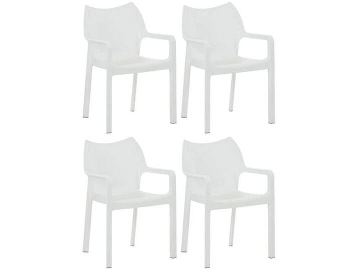 CLP Gartenstuhl 4er Set Gartenstühle Diva mit Armlehne, hellgrau CLP Gartenstuhl 4er Set Gartenstühle Diva mit Armlehne, hellgrau von OTTO