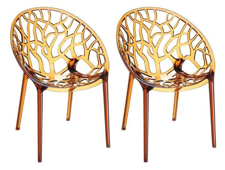 CLP Gartenstuhl Crystal (2er Set, 2 St), Wetterbeständiger Stapelstuhl, goldfarben, bernstein von OTTO