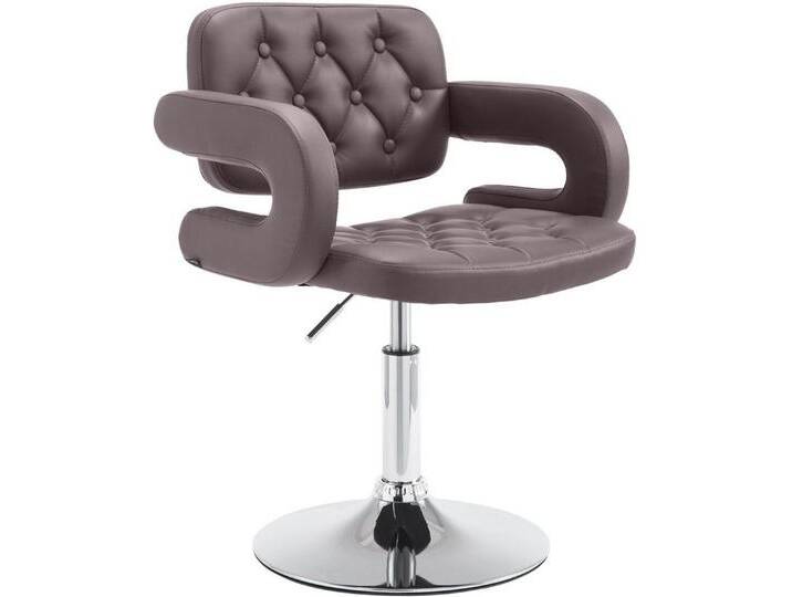 CLP Loungesessel Dublin, Kunstleder-Bezug, drehbar, höhenverstellbar, braun, braun CLP Loungesessel Dublin, Kunstleder-Bezug, drehbar, höhenverstellbar, braun, braun von OTTO
