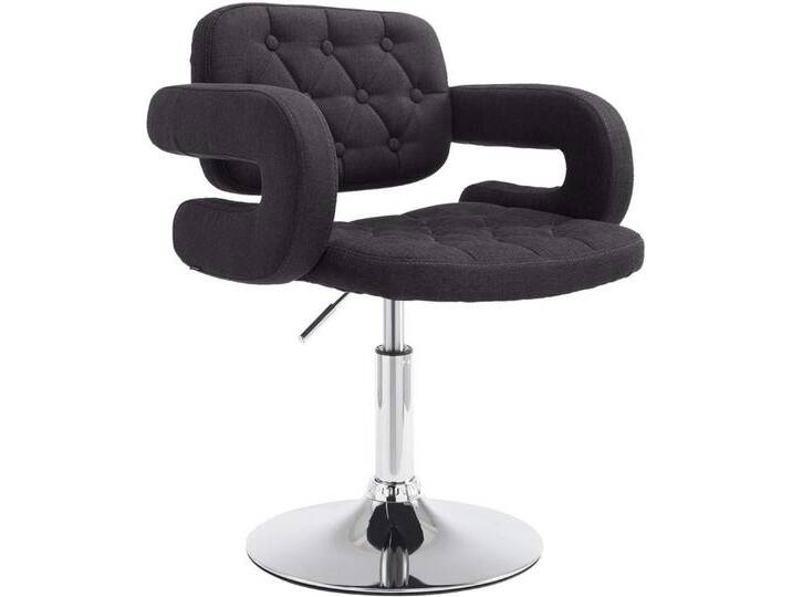 CLP Loungesessel Dublin, Stoff-Bezug, drehbar, höhenverstellbar, schwarz, schwarz CLP Loungesessel Dublin, Stoff-Bezug, drehbar, höhenverstellbar, schwarz, schwarz von OTTO