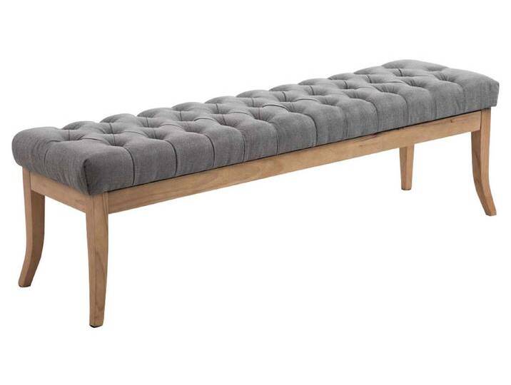 CLP Sitzbank Ramses Stoff antik-hell, mit hochwertiger Polsterung., grau, 150 cm, grau von OTTO
