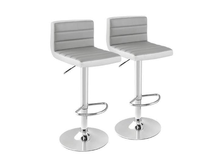 COSTWAY Barhocker (2er Set), Drehbare Barstühle 82-102cm höhenverstellbar, gepolstert, grau von OTTO