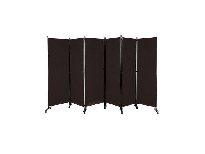 COSTWAY Paravent, 6 tlg. Raumteiler, auf Rollen, klappbar, 334,5 x 172 cm, braun, Braun COSTWAY Paravent, 6 tlg. Raumteiler, auf Rollen, klappbar, 334,5 x 172 cm, braun, Braun von OTTO