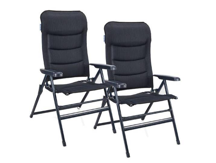 Campart Campingstuhl, Hochlehner bequem Campingsessel 2er SET klappbarer Balkon Falt-Stuhl, blau von OTTO
