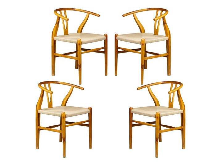 Casa Moro Esszimmerstuhl Armlehnstuhl aus Massivholz Farbe Walnuss (einzigartiges Holz Stuhl Design), auch als 2er 4er 6er Set Esszimmer Stühle, braun von OTTO