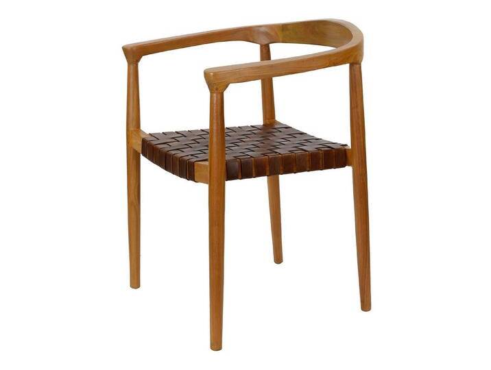 Casa Moro Esszimmerstuhl Essstuhl Stuhl Leder Esszimmerstühle Holz Walnuss (Lederstuhl Holzstuhl Armlehnstuhl Esszimmer), Echtleder Stuhl auch 2er von OTTO