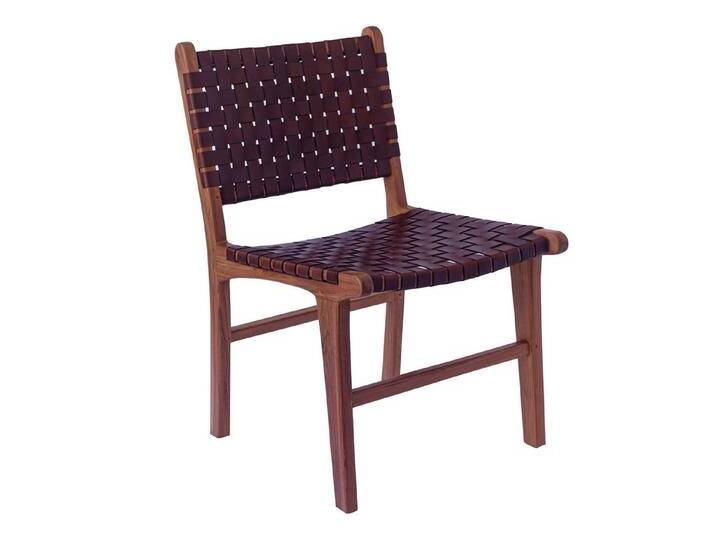 Casa Moro Esszimmerstuhl Essstuhl Stuhl Leder Esszimmerstühle Holz Walnuss Braun (massiv Holzstuhl mit Echtleder Sitzfläche & Rückenlehne), Lederstuhl auch 2er, 4er & 6er Set von OTTO