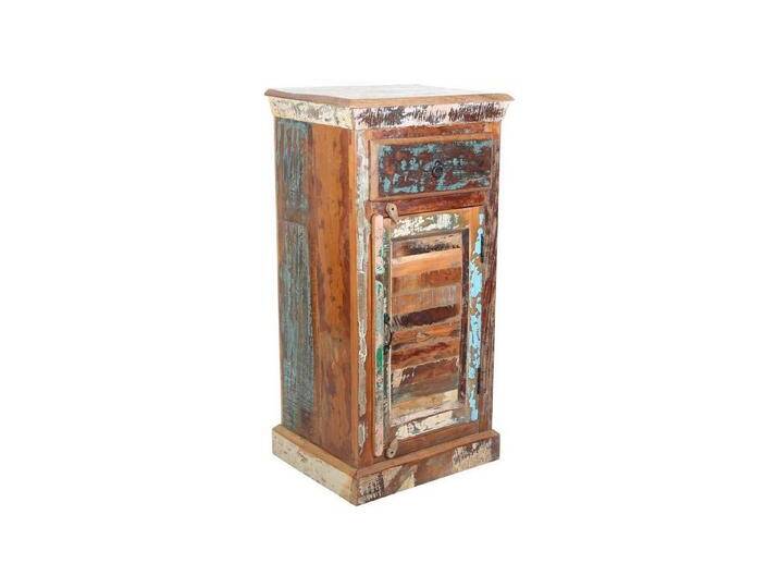 Casa Moro Hochkommode Altholz Hochkommode Shabby Chic in Braun Bunt, Kunsthandwerk Kommode mit Vintage Charme, braun von OTTO