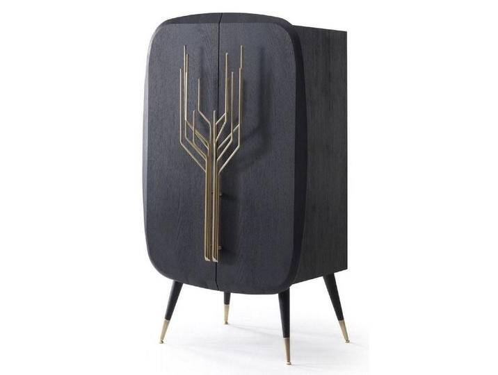 Casa Padrino Barschrank Luxus Barschrank Schwarz / Antik Messing 88 x 55 x H. 152 cm - Massivholz Weinschrank mit 2 Türen - Wohnzimmer Möbel - Bar Möbel - Hotel Möbel - Luxus Kollektion Casa Padrino Barschrank Luxus Barschrank Schwarz / Antik Messing 88 x 55 x H. 152 cm - Massivholz Weinschrank mit 2 Türen - Wohnzimmer Möbel - Bar Möbel - Hotel Möbel - Luxus Kollektion von OTTO