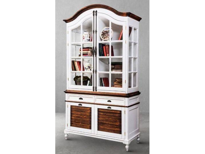 Casa Padrino Buffet Luxus Landhausstil Schrank Antik Weiß / Braun 140 x 51,5 x H. 246 von OTTO