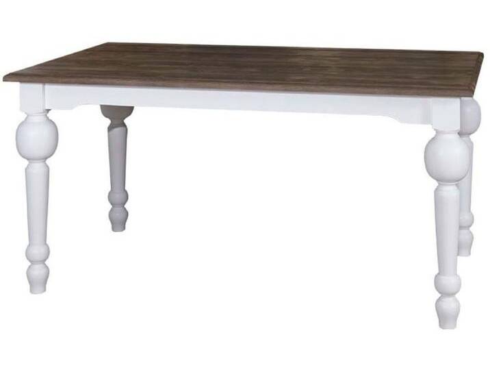 Casa Padrino Esstisch Landhausstil Esstisch Weiß / Naturfarben 180 x 90 x H. 75 cm - Landhausstil Esszimmermöbel Casa Padrino Esstisch Landhausstil Esstisch Weiß / Naturfarben 180 x 90 x H. 75 cm - Landhausstil Esszimmermöbel von OTTO