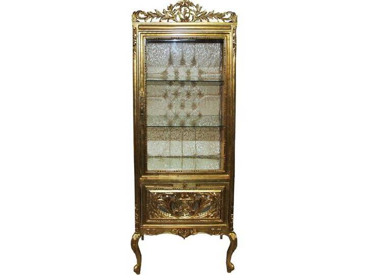 Casa Padrino Vitrine Barock Vitrine Gold / Gold - Vitrinenschrank - Wohnzimmerschrank Glasvitrine - Antik Look Casa Padrino Vitrine Barock Vitrine Gold / Gold - Vitrinenschrank - Wohnzimmerschrank Glasvitrine - Antik Look von OTTO