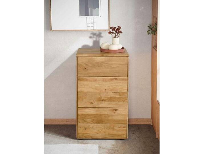 Casamia Sideboard Sideboard Kommode 51x89x40cm Anrichte Bari Massivholz Wildeiche natur, beige Casamia Sideboard Sideboard Kommode 51x89x40cm Anrichte Bari Massivholz Wildeiche natur, beige von OTTO