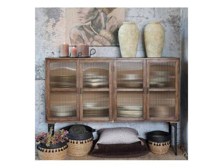 Chic Antique Kommode Wunderschöne Kommode Vitrine Schrank H60/L112/B37 cm natur (1 St) von OTTO