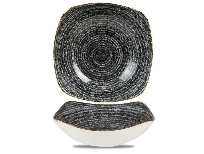 Churchill Schale Super Vitrified Studio Prints Homespun Charcoal Black Teller, Porzellan, schwarz Churchill Schale Super Vitrified Studio Prints Homespun Charcoal Black Teller, Porzellan, schwarz von OTTO