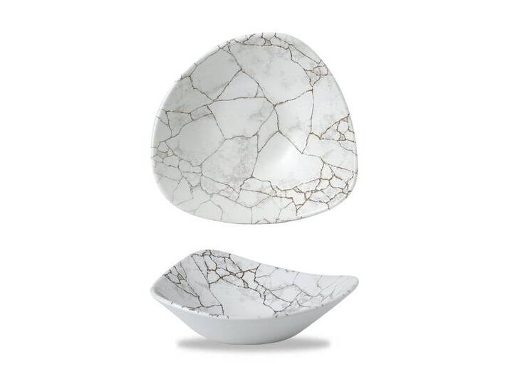 Churchill Schale Super Vitrified Studio Prints Kintsugi Dreieckige Schale, Porzellan, grau Churchill Schale Super Vitrified Studio Prints Kintsugi Dreieckige Schale, Porzellan, grau von OTTO