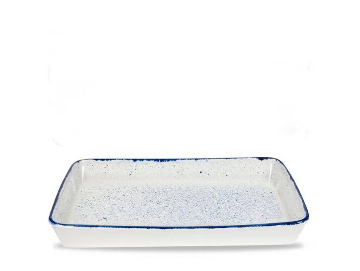 Churchill Tablett Super Vitrified Stonecast Indigo Buffetschale 53X32,5X6,2Cm, Porzellan, blau von OTTO