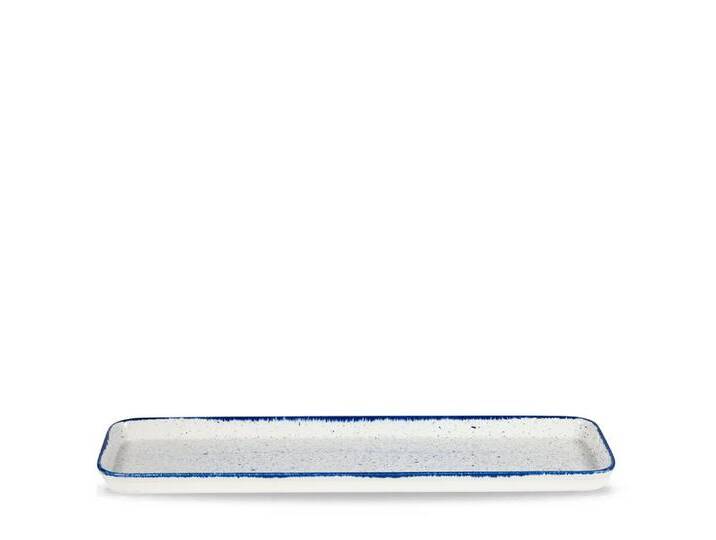 Churchill Tablett Super Vitrified Stonecast Indigo Tablett, 4 Stück, Porzellan, blau von OTTO