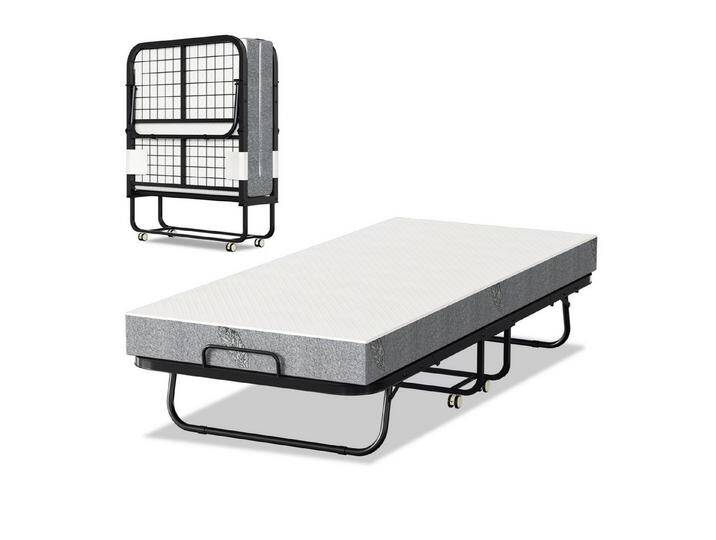 Clanmacy Gästebett Erwachsene Gästebett Klappbar mit13 cm Dicke Matratze 200x90cm, grau von OTTO