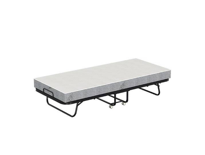 Clanmacy Gästebett Gästebett klappbar 90x200cm auf Rädern mit Matratze bis 150kg, grau von OTTO