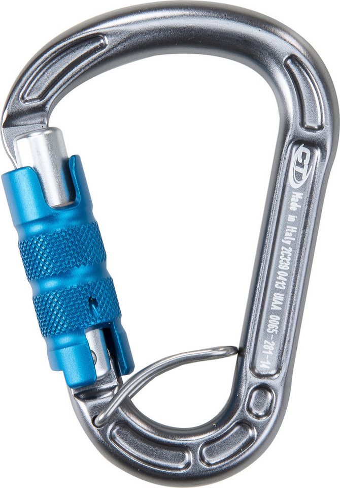 Climbing Technology Karabiner CONCEPT TGL - HMS-Karabiner mit Triplexverschluss - Silber/Hellblau von Climbing Technology