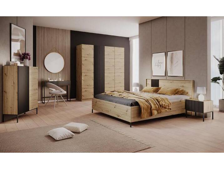 Compleo Konsolentisch mit 2 Schubladen, geriffelter front KELLY, Elegant design, braun, Eiche artisan Compleo Konsolentisch mit 2 Schubladen, geriffelter front KELLY, Elegant design, braun, Eiche artisan von OTTO