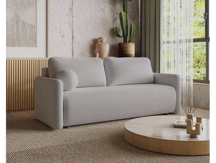 Compleo Schlafsofa boucle mit Bettkasten, Sofa modern 219 cm, Elegant design, grau, grau Compleo Schlafsofa boucle mit Bettkasten, Sofa modern 219 cm, Elegant design, grau, grau von OTTO