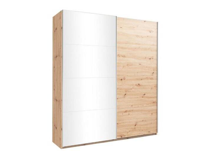 Composad Schwebetürenschrank SYSTEMA, Artisan Eiche Dekor, Weiß Hochglanz, 2-türig, 2 Einlegeböden, 2 Kleiderstangen, B 200 x H 223 x T 60 cm, braun Composad Schwebetürenschrank SYSTEMA, Artisan Eiche Dekor, Weiß Hochglanz, 2-türig, 2 Einlegeböden, 2 Kleiderstangen, B 200 x H 223 x T 60 cm, braun von OTTO