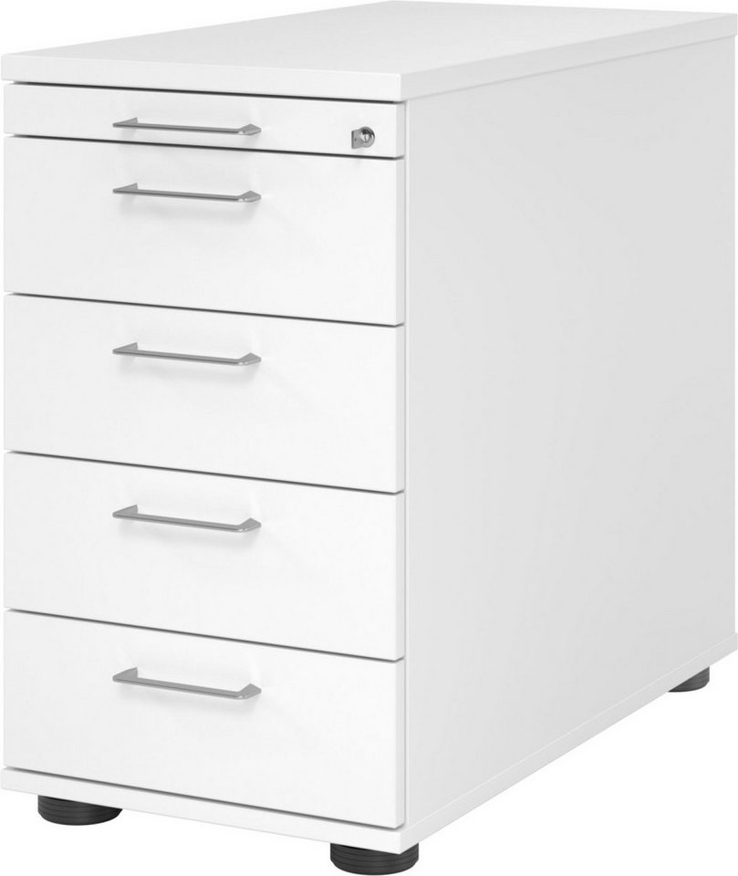 HAMMERBACHER Container Standcontainer 80cm 4 Schub Schloss Bügelgriff Weiß HAMMERBACHER Container Standcontainer 80cm 4 Schub Schloss Bügelgriff Weiß von HAMMERBACHER