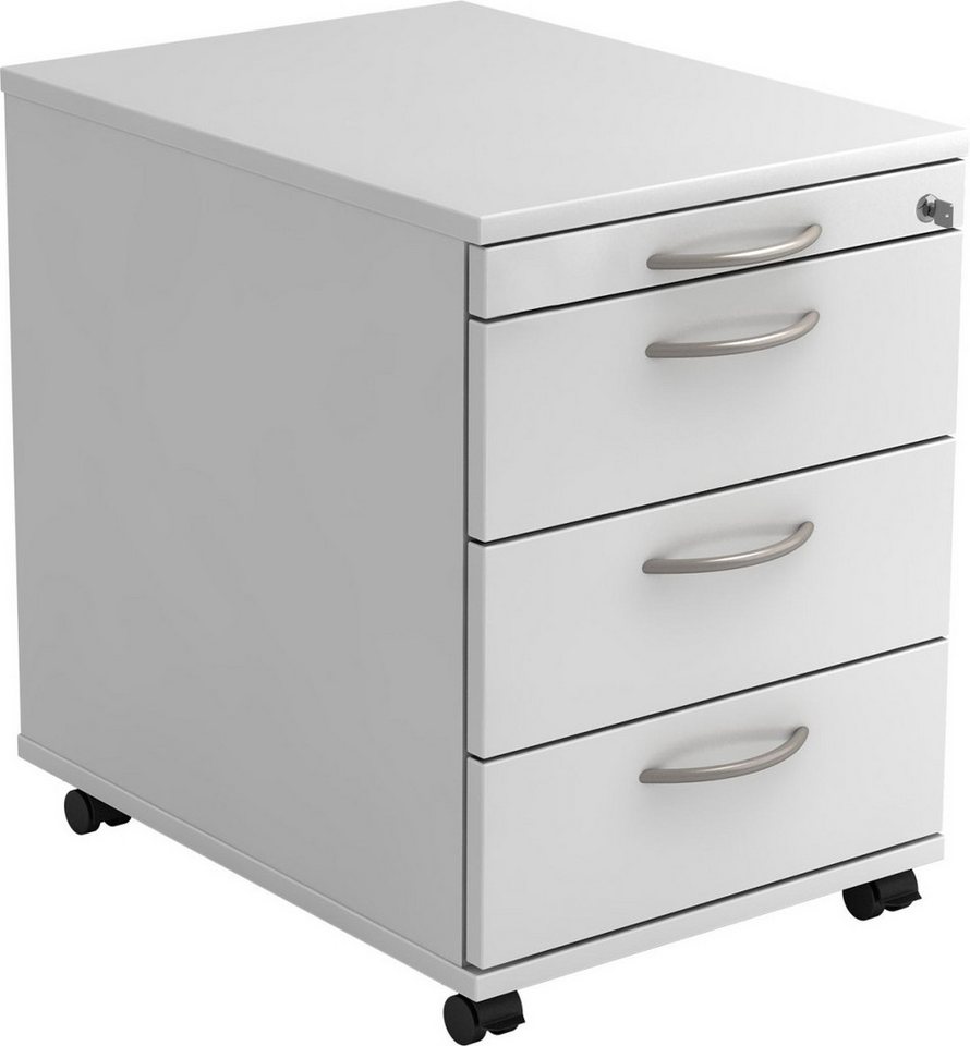 HAMMERBACHER Container Rollcontainer 58cm 3 Schübe Schloss Bogengriff Weiß HAMMERBACHER Container Rollcontainer 58cm 3 Schübe Schloss Bogengriff Weiß von HAMMERBACHER